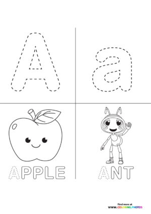 Cocomelon ABC coloring pages