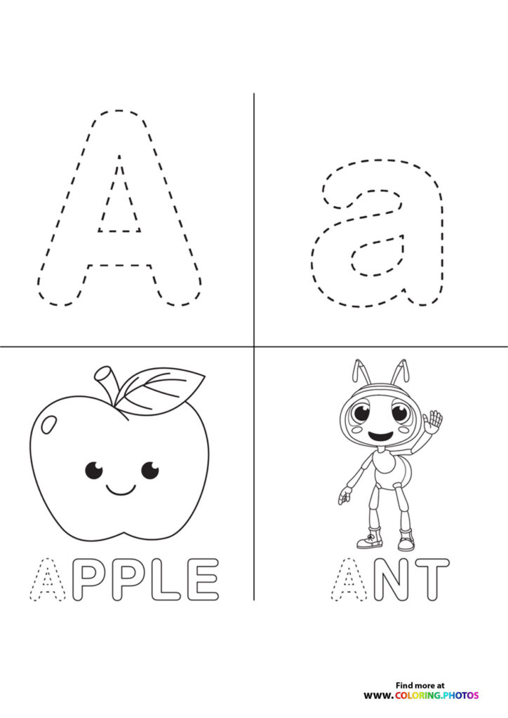 Cocomelon ABC coloring pages