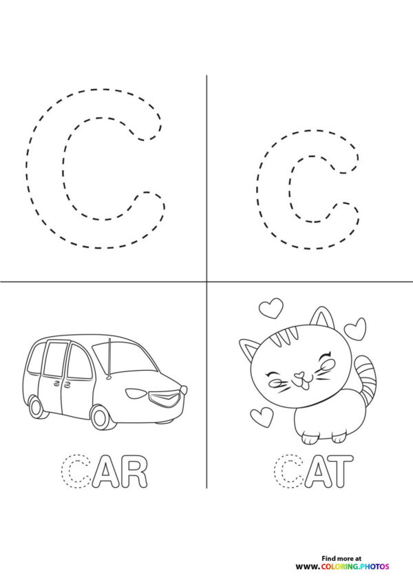 Cocomelon ABC coloring pages page 2