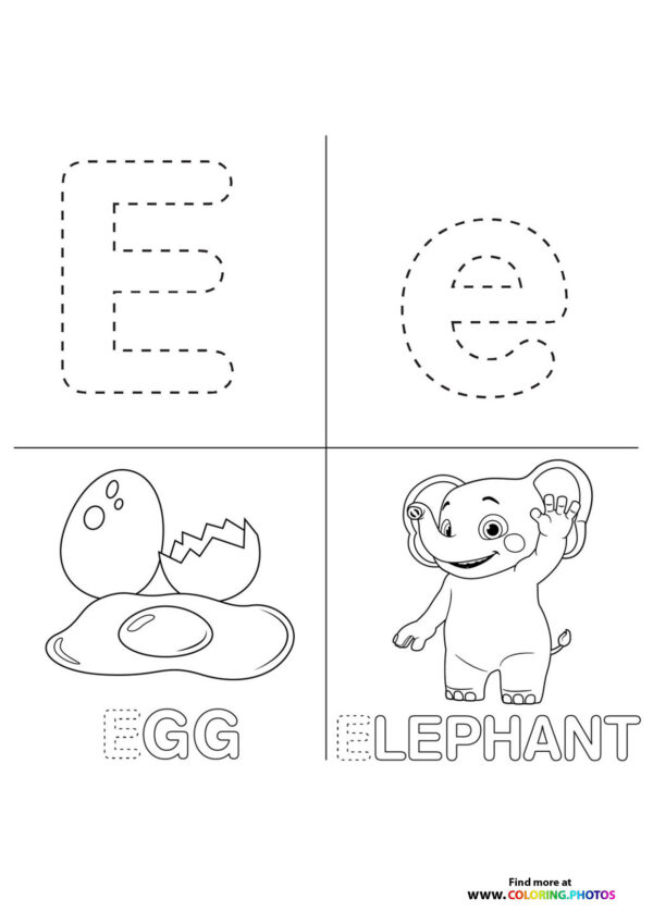 Cocomelon ABC coloring pages page 4