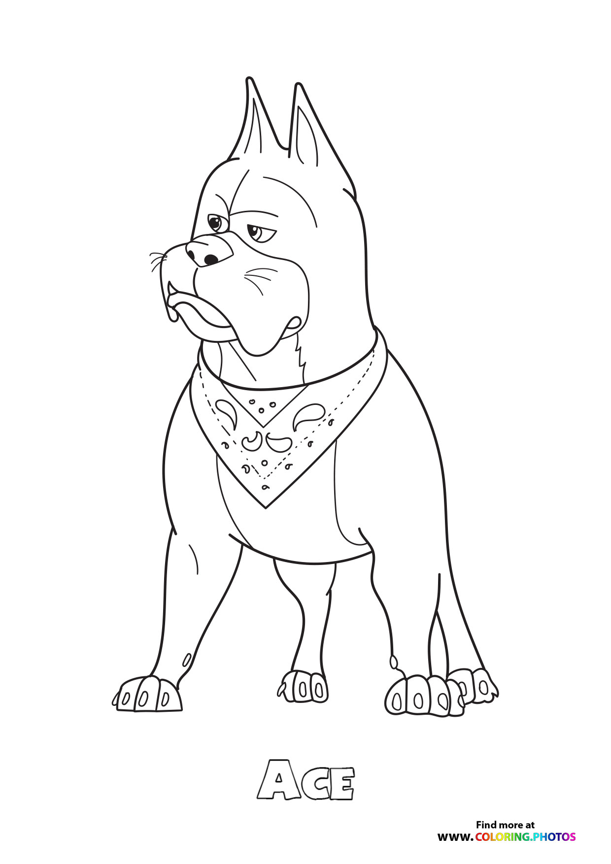 Ace Super Pet coloring page
