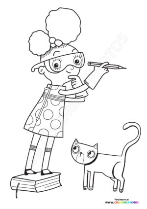 Ada Twist and her cat