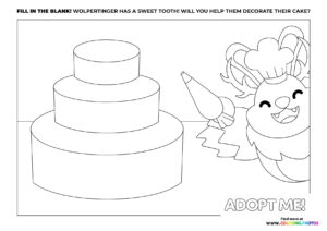 Wolpertinger Decorating a Birthday Cake