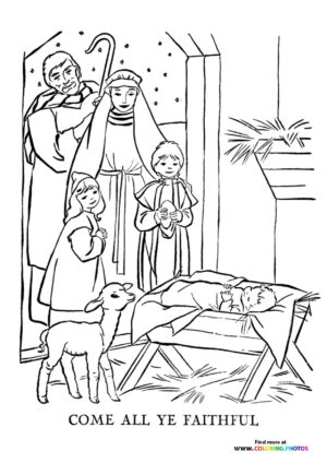 Nativity Scene with Holy Family