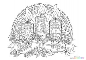 Advent Wreath with Candles
