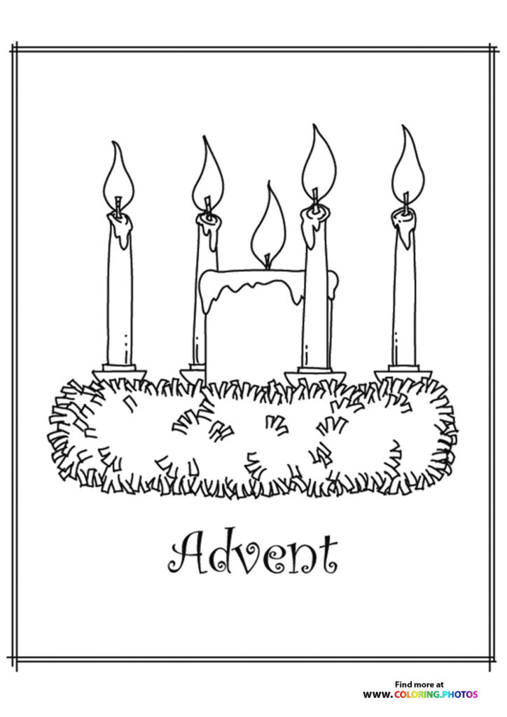 Advent coloring page