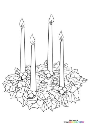 Advent Wreath with Four Candles