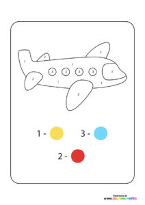 Educational coloring page