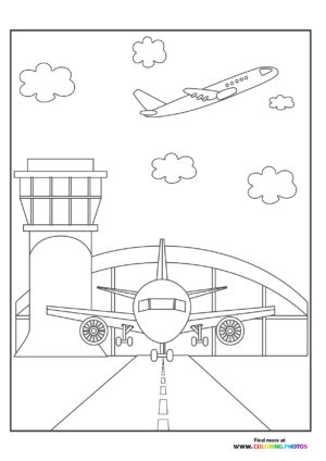 Airplane taking off