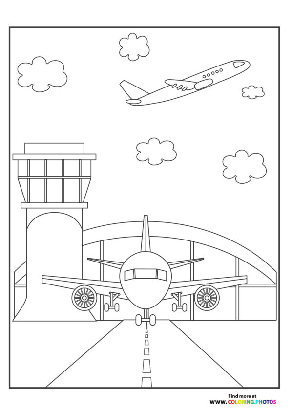 Airplane taking off