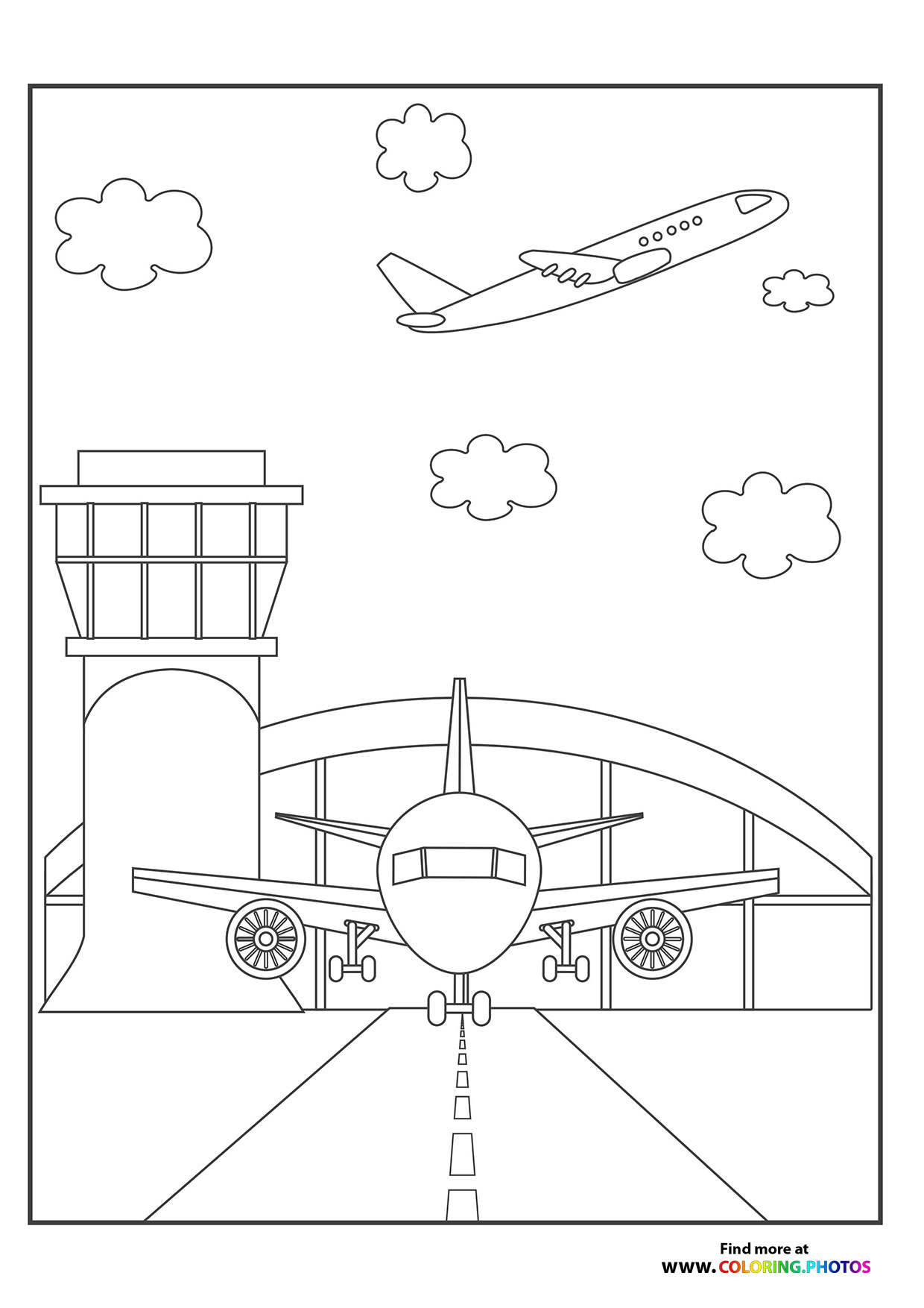 Airplane taking off