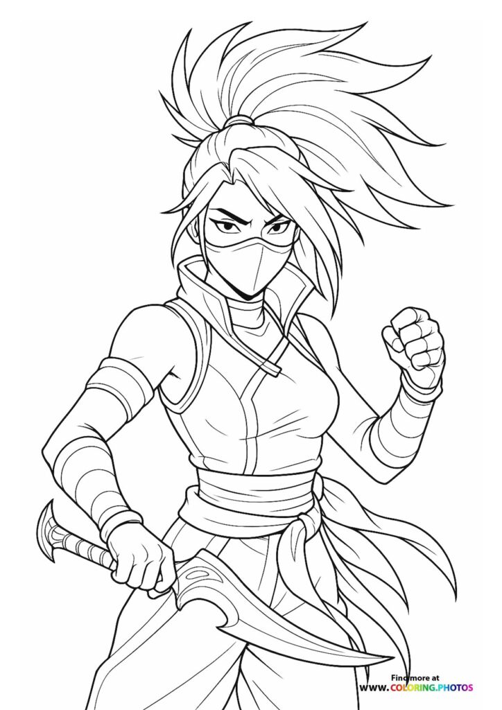 Akali in Fighting Stance