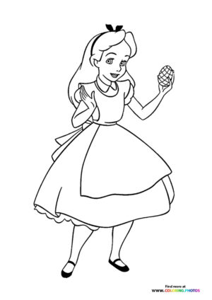 Alice with Easter egg