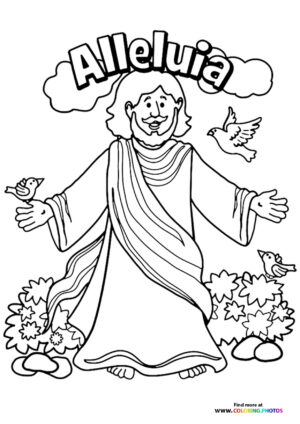 Jesus Resurrection with Alleluia