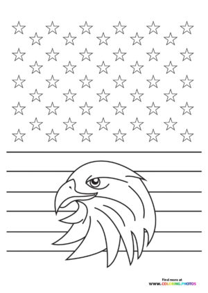 Eagle with Stars and Stripes