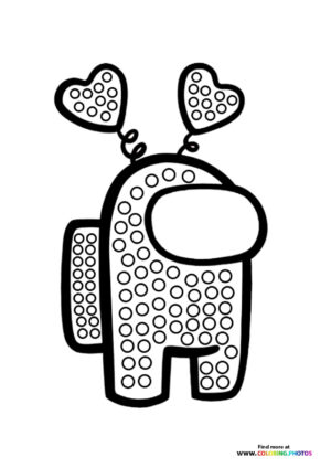 Pop It Character with Heart Antennae