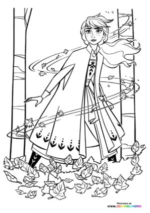 Anna in woods