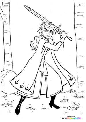 Anna with a sword