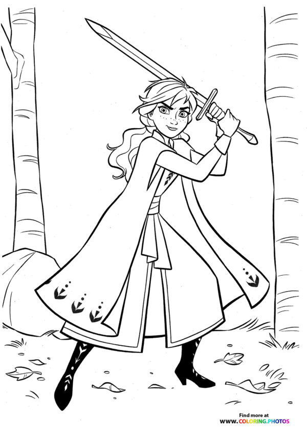 Anna with a sword
