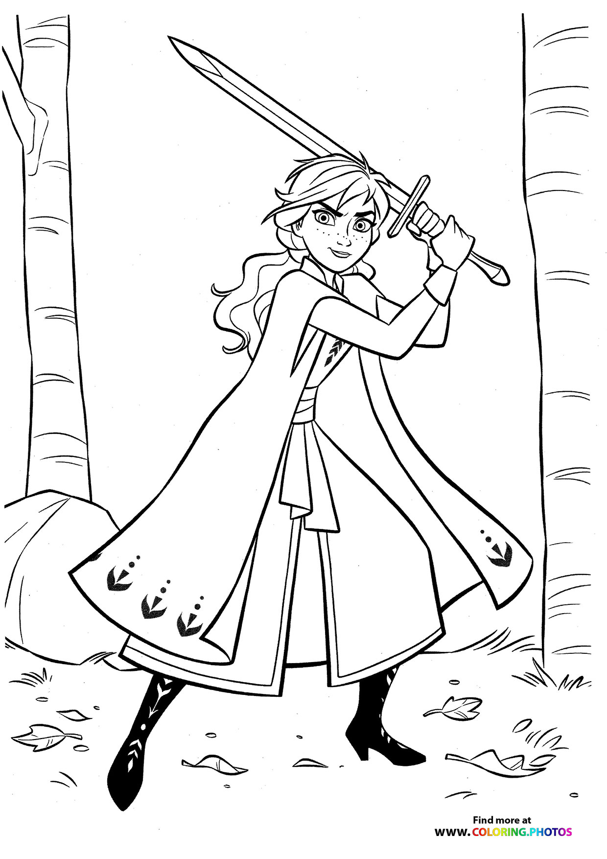 Anna with a sword