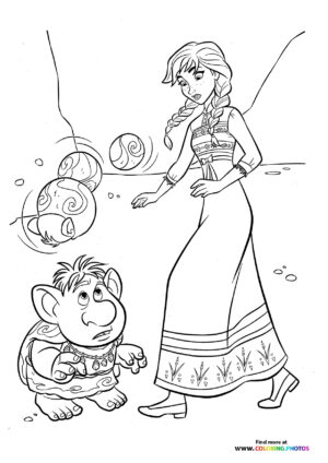 Anna with trolls