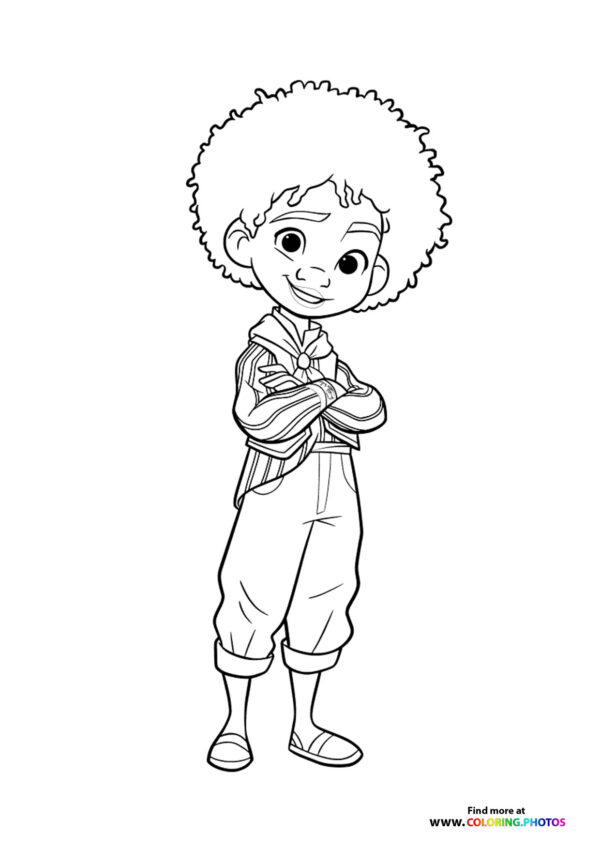 Antonio from Encanto coloring page