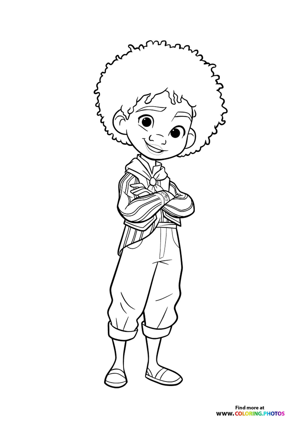 Antonio from Encanto coloring page