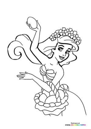Ariel with Easter basket