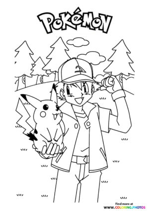 Ash and Pikachu in the Forest