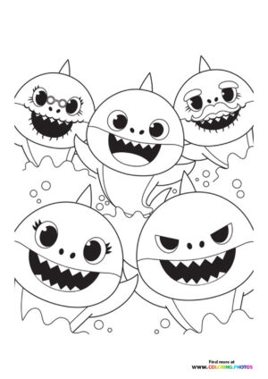 Baby shark all characters
