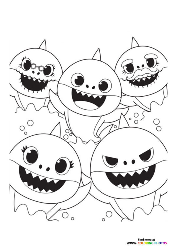 Baby shark all characters