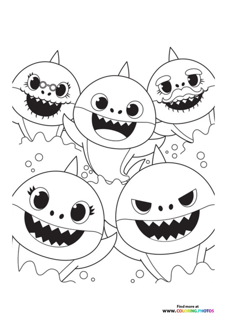 Baby shark all characters