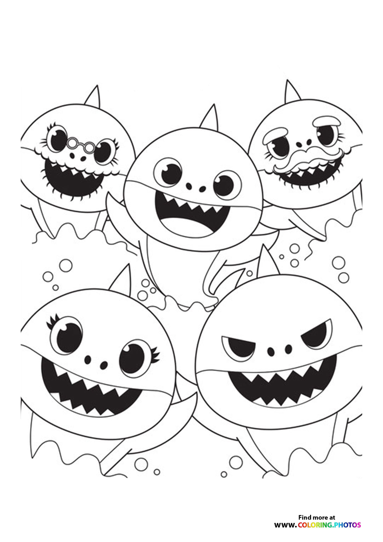 Baby shark all characters