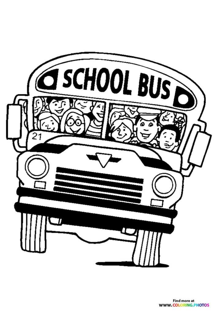 School Bus Full of Children