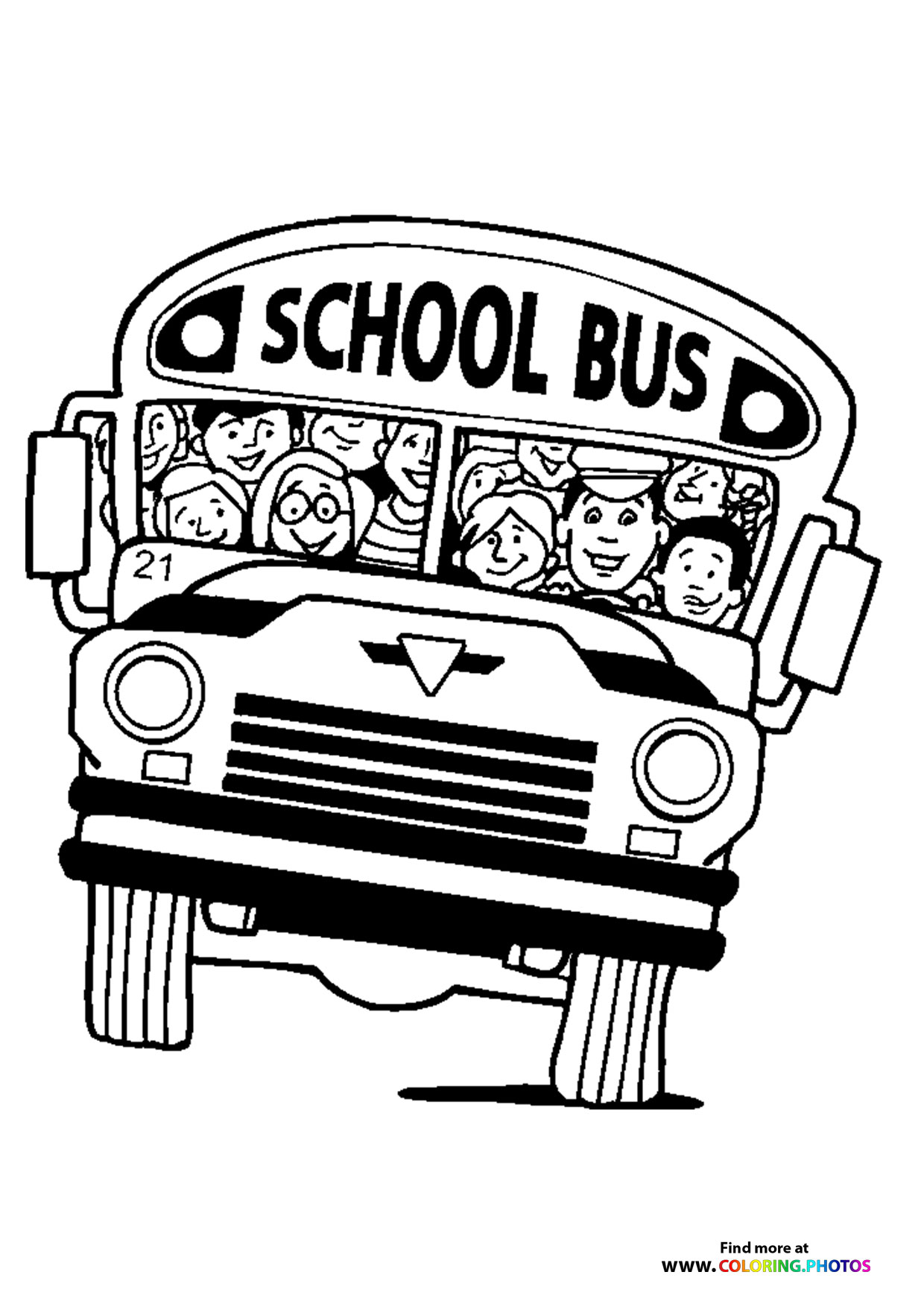 School Bus Full of Children