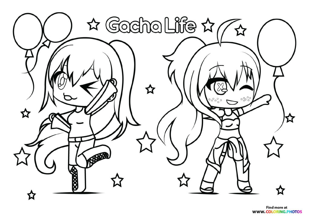 Two Girls with Balloons