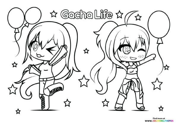 Two Girls with Balloons