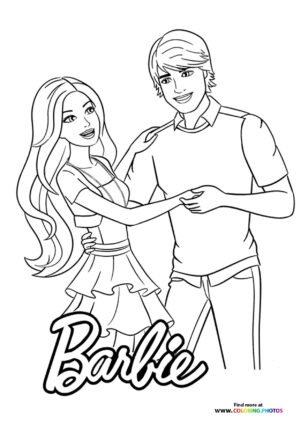 Barbie and Ken Holding Hands
