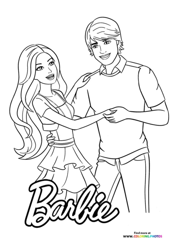 Barbie and Ken Holding Hands