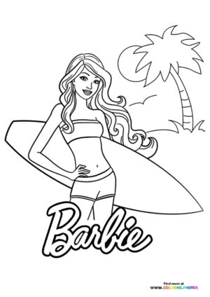 Barbie Surfer at the Beach