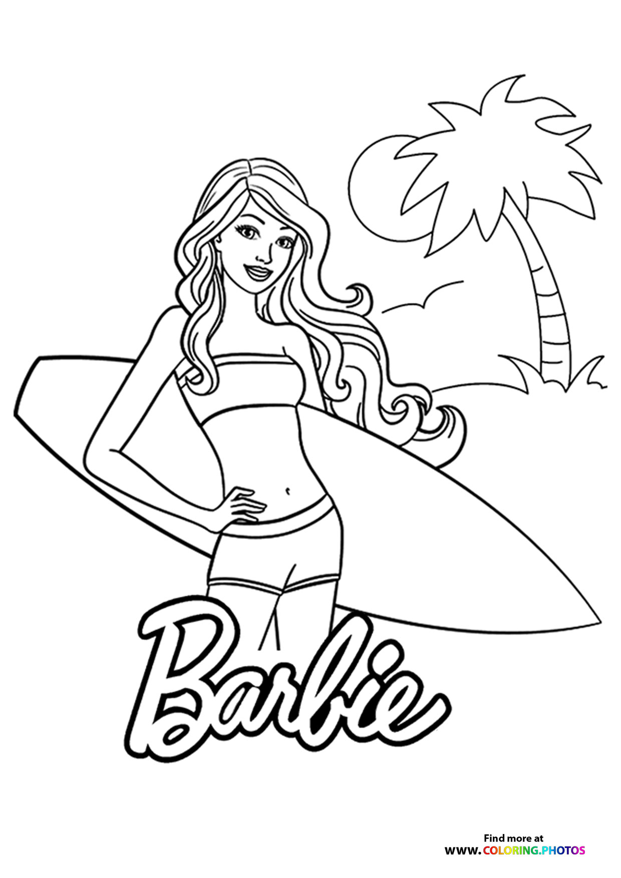 Barbie Surfer at the Beach