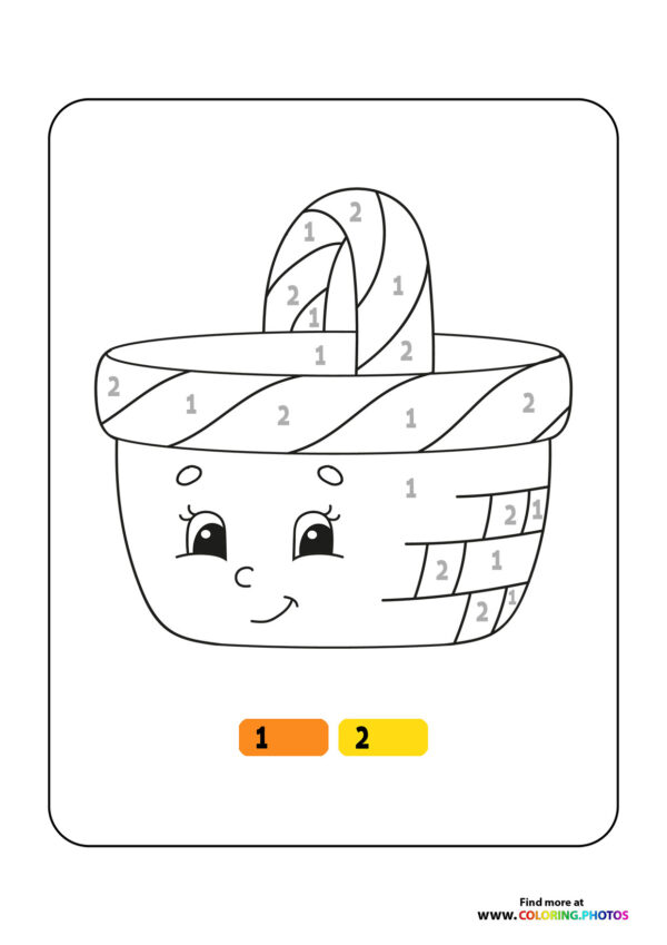 Basket color by numbers