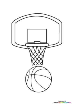 Basketball and basket