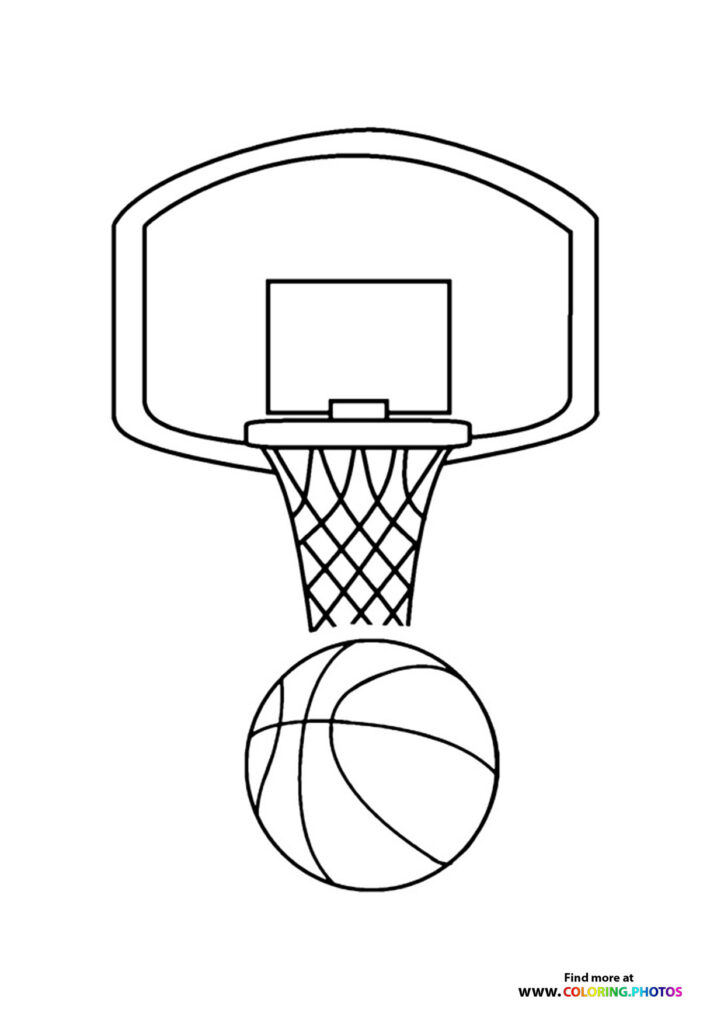 Basketball and basket