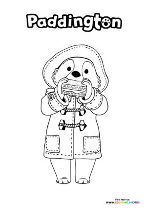 Paddington Eating a Sandwich