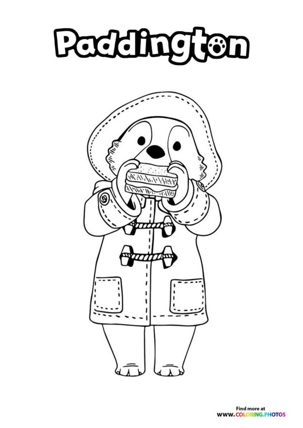 Paddington Eating a Sandwich