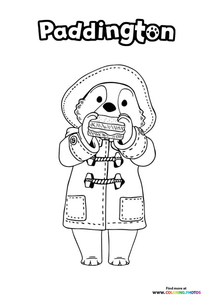 Paddington Eating a Sandwich