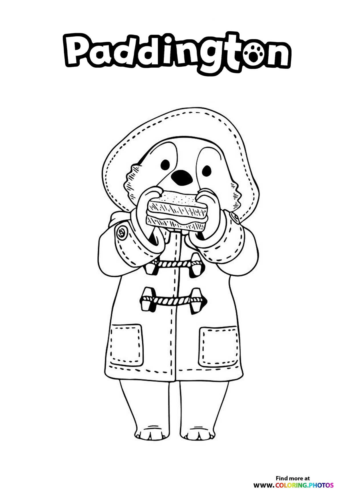 Paddington Eating a Sandwich