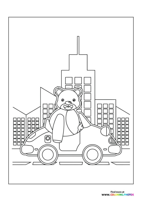 Bear in car