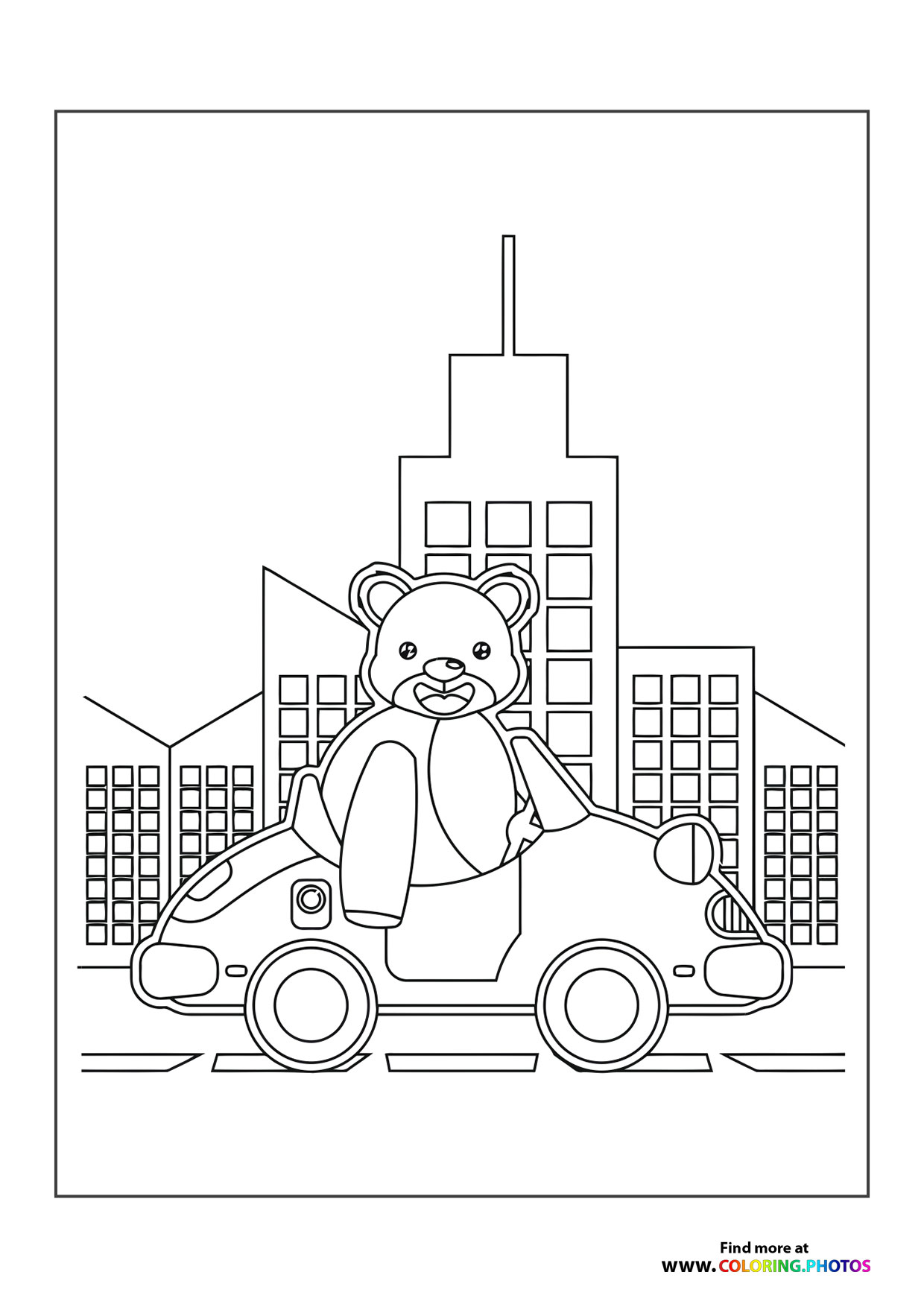 Bear in car